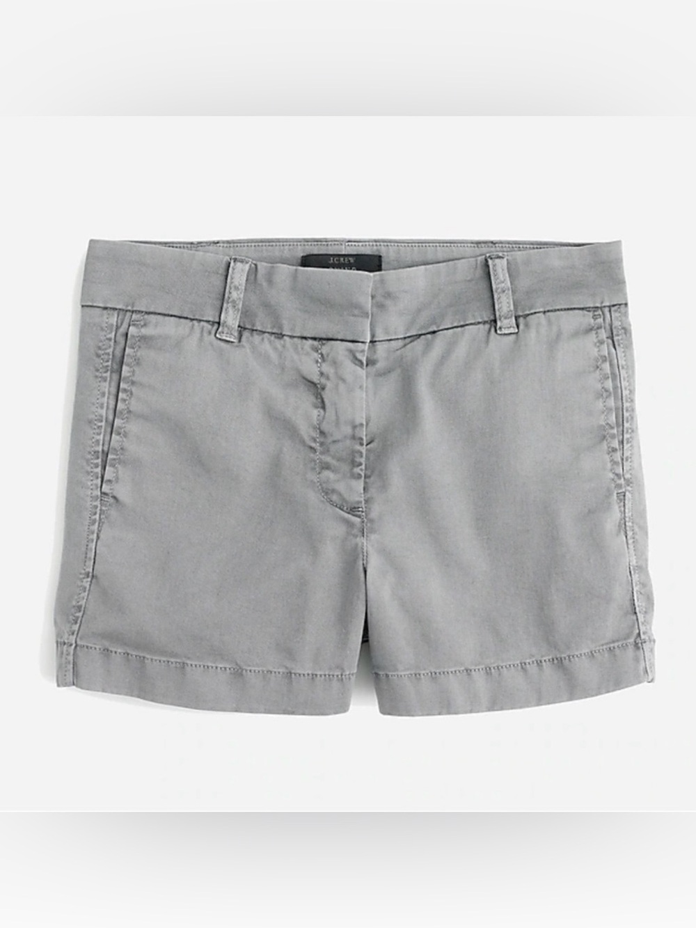 J. Crew Women's Light Gray Chino Shorts - Picture 2 of 8